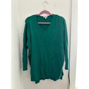 ALLISON JOY Women's Green Tunic Sweater | Medium/Large